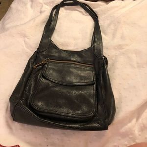 Fossil Black Leather Handbag